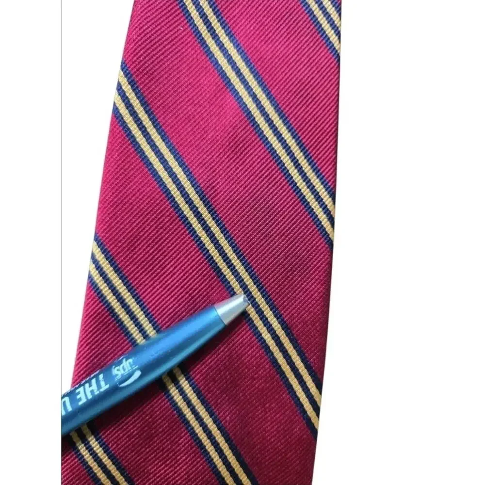 Lot 3 Brooks Brothers Makers 100% Silk Regimental Stripe Repp Neckties Preppy